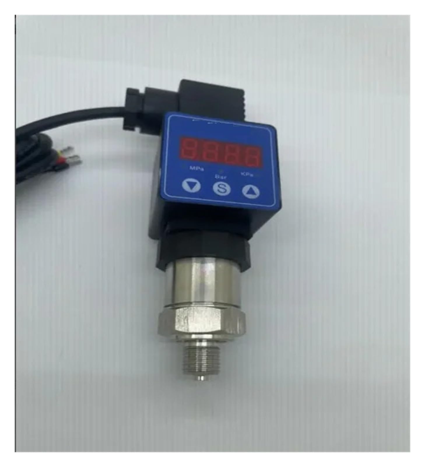 Transmisor de presión de gas, agua y aceite con pantalla LED | M14x1.5 9-36VDC 4-20mA transmisión de presión absoluta(0-10bar)