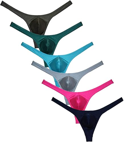 OROCOJUCO Hombres Bolsa Tanga Dibujo Spandex T-Back Elástico Mini Escritos Bikini Ropa Interior