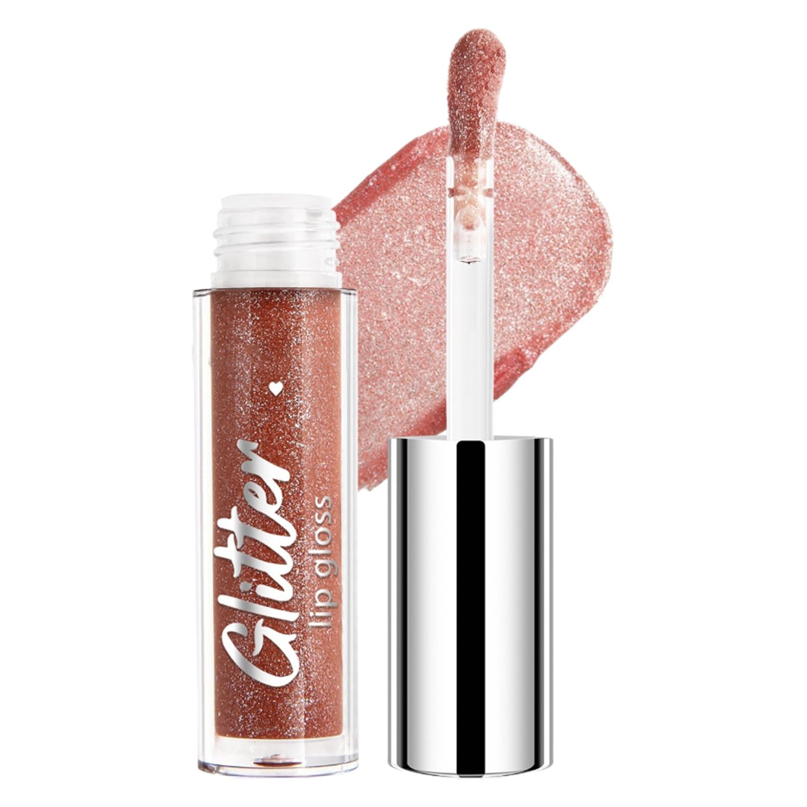 Shimmer Lip Gloss - High Shine Liquid Lipstick with Glitter Waterproof Non-Sticky for Daily Wear Type 05 One