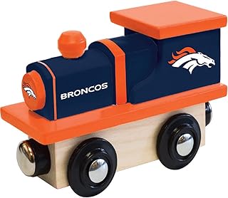 MasterPieces NFL Denver Broncos Real Wood Toy Train, For Ages 3+