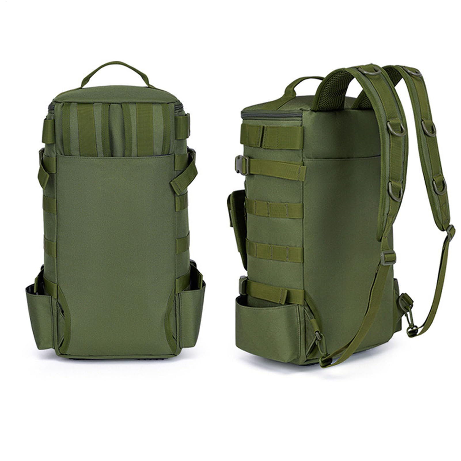 Generico Sac à dos pour équipement de sac à dos d'équipement avec porte-canne intégré, Tascomultifonction pour la randonnée avec compartiment leurres pour la chasse au camping