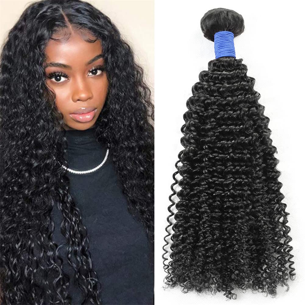 RemeeHi Afro Kinky Curly Hair Extensions Kręcone włosy, naturalne czarne przedłużki włosów dla kobiet, 25 cm