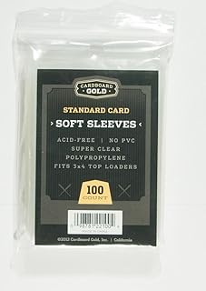 Cardboard Gold 5000 Soft Penny Sleeves for Trading Cards - Ultra Clear Protection