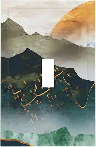 Miniatura 22 de Deep Blue Sea Turtles 1 Gang Outlet Covers Duplex Receptáculo Placa de pared Decorativa Eléctrica Placa Delantera Interruptores de Luz para Cocina