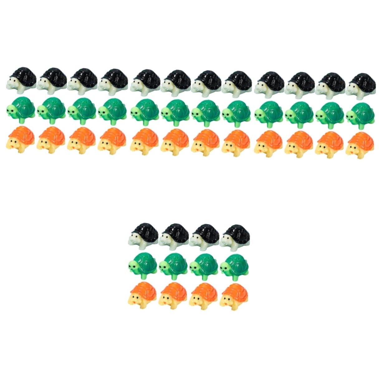 Generic 12 sztuk żywica żółw dekory miniaturowe rzemiosło żółw małe urocze ozdoby mikro element dekoracji krajobrazu do dekoracji Bonsai ogrodowe Diy Craft