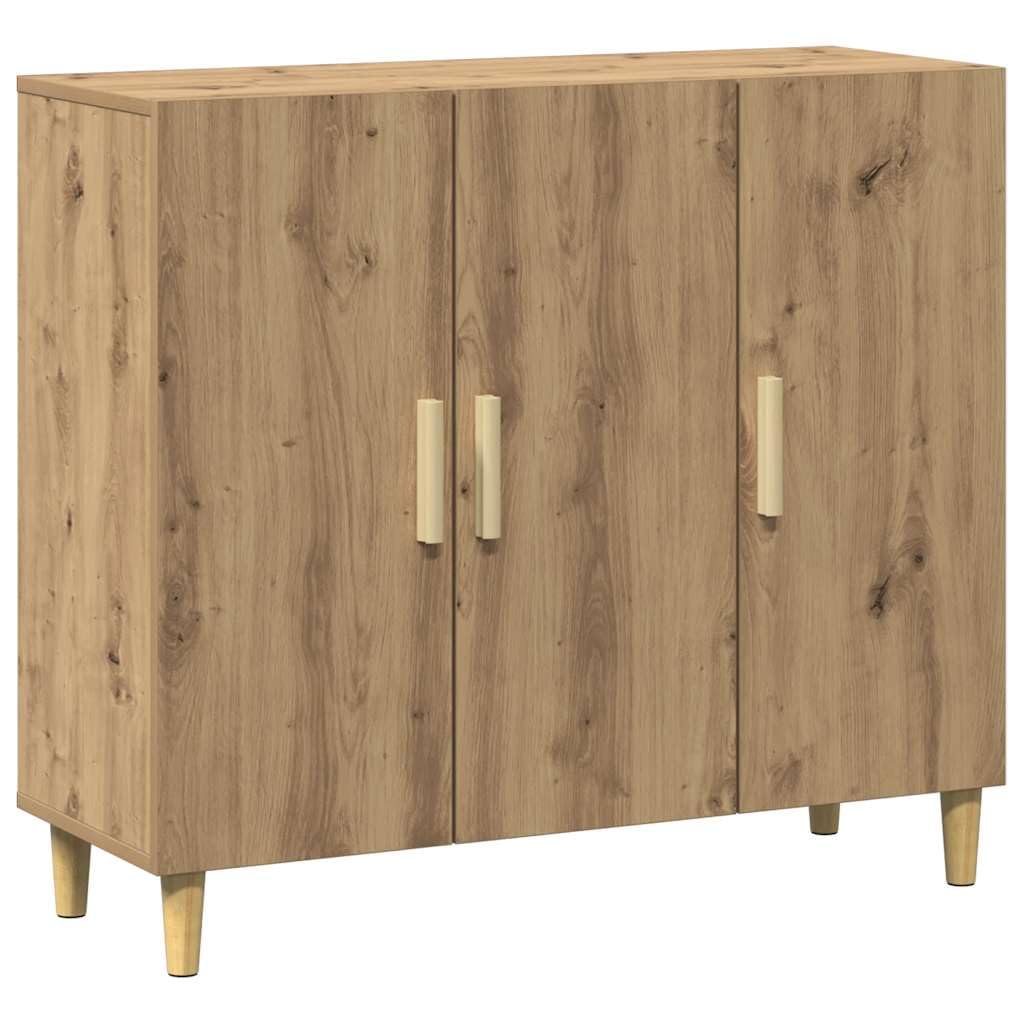 vidaXL Aparador de Madera de ingeniería Roble Artisan 90x34x80 cm