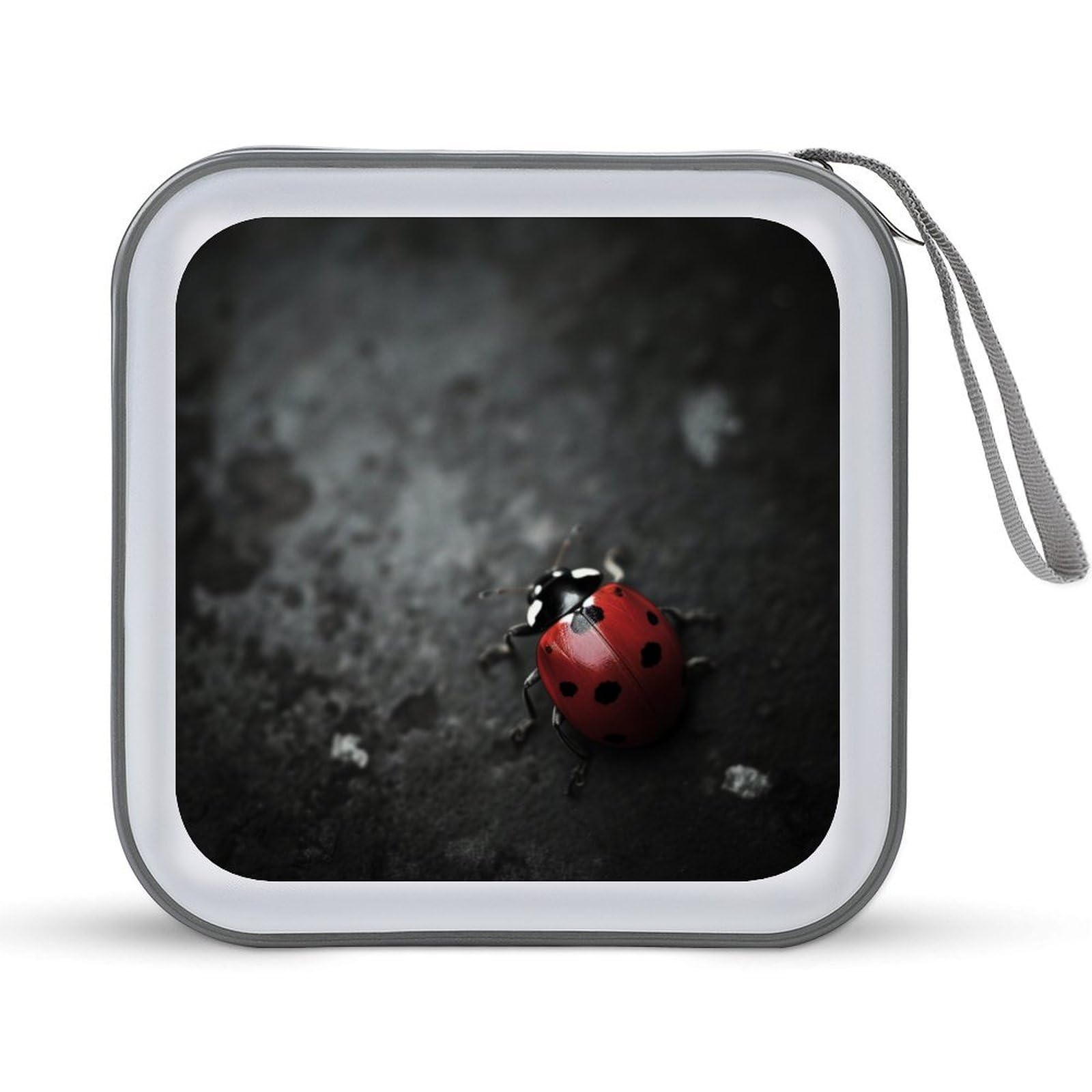 Amazon.com: DuduYH A Bright Red Ladybug CD Case DVD Storage Case