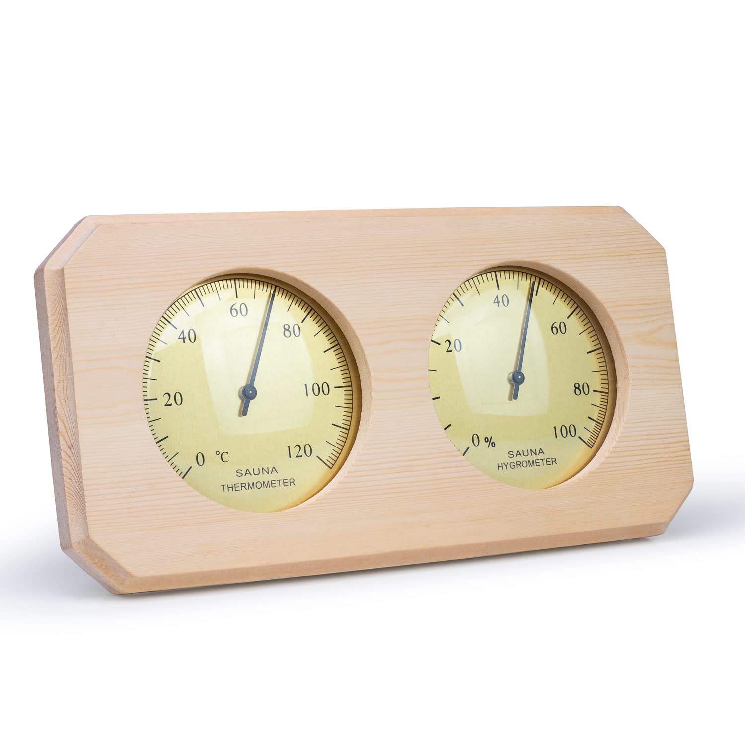 Golant Sauna Thermometer and Hygrometer Celsius Pine Wood 2 in 1