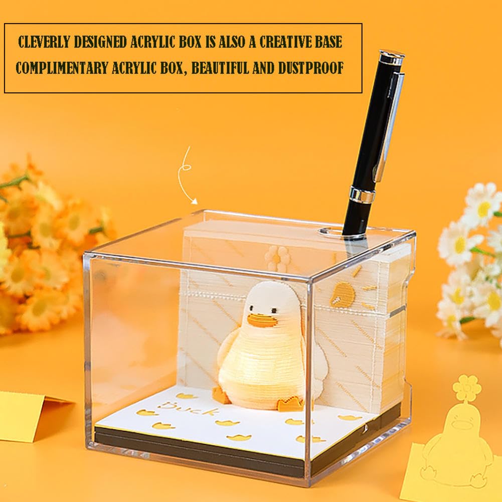 3d Sticky Notes, Kalendarz Kaczor, To jest ręcznie podarta rzeźba z papieru