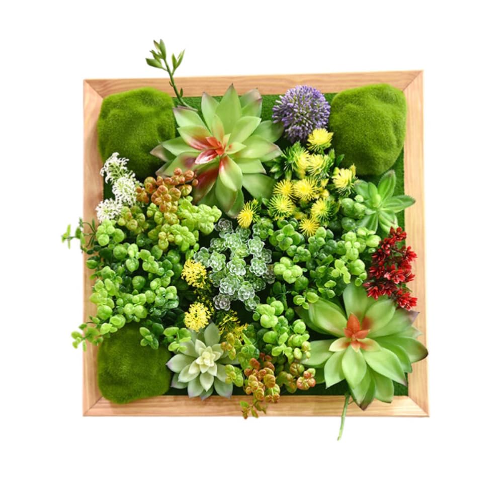 Amazon｜ECKEK 人工多肉植物 壁掛け 人工観葉植物 フェイクグリーン