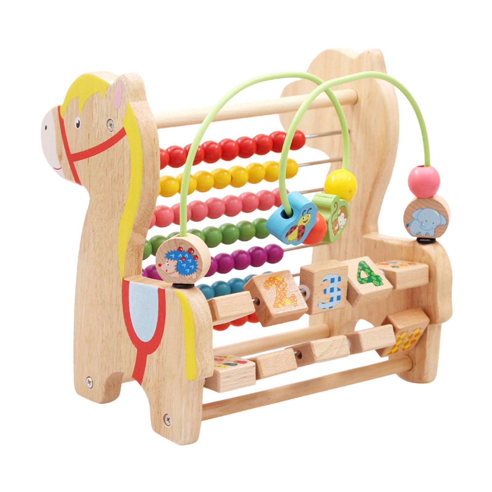 Labirinto di perline giocattolo per bambini piccoli giocattoli educativi giocattoli di perline in legno per neonati