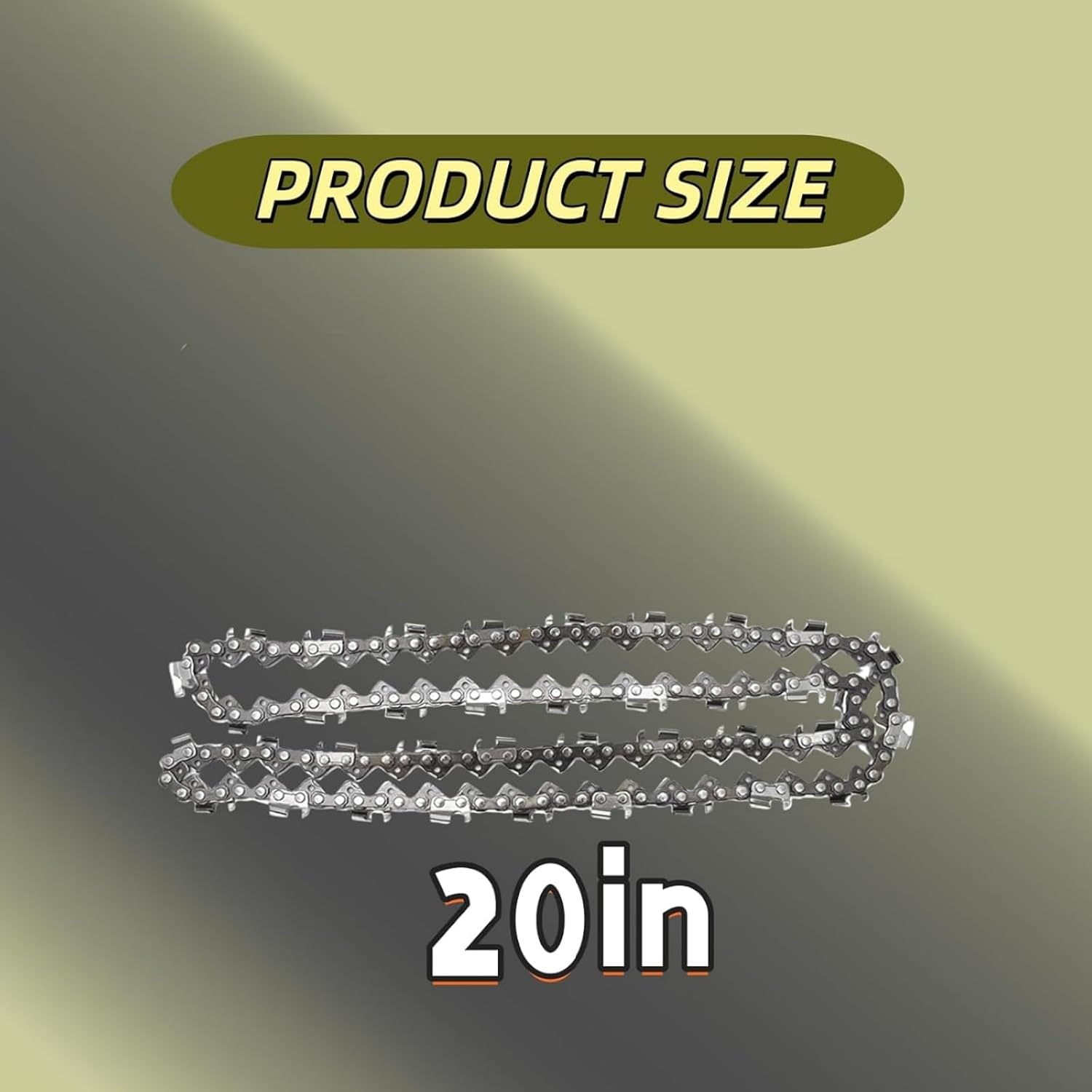 20-inch chainsaw chain DleDan 325 pitch .058 specification chainsaw 76 drive link spare Replacement for Blue Max 53543 8901 8902 Husqvarna Stihl Poulan Craftsman and More(3 pack)