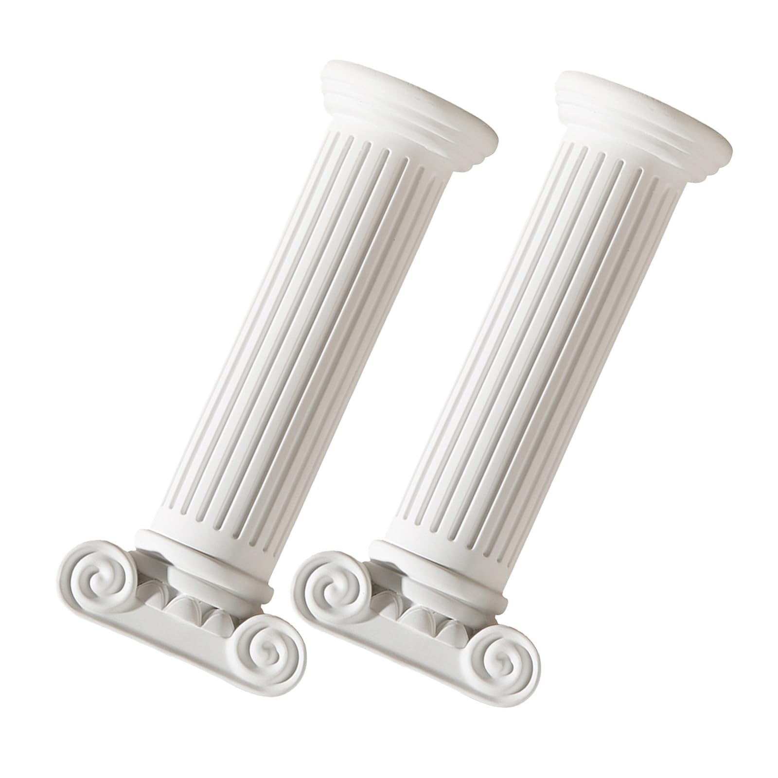 ABOOFAN 2 Pièces Vase Décoratif Colonne Romaine Blanche en Résine pour
