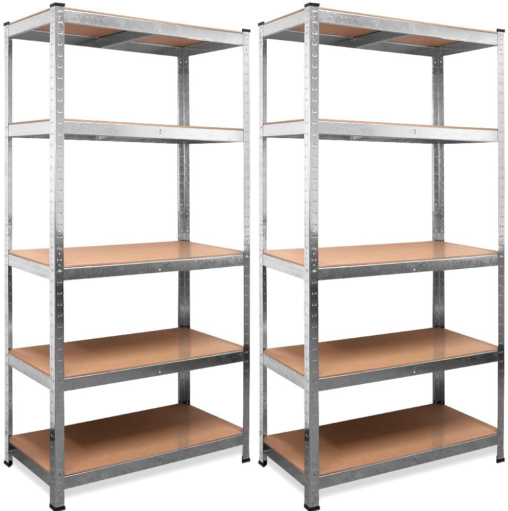 N.G. NICCOLAI - NICCO SHOP - SCAFFALE METALLO 5 RIPIANI IN MDF 90X40X180(H) CM. (2, Metallico)