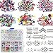 Ammzzoo111_Navel nail Stainless Steel Belly Button Navel Piercing Stud, Fashion Unisex Multicolor Body Piercing Eyebrow Jewelry Belly Tongue Bar Ring - 105pcs Mixed Random Style