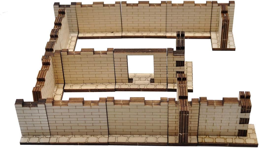 CZYY Brick Walls Set + Dungeon Tiles Set + Dungeon Doors Set for Dungeons and Dragons, Pathfinder, D&D and Tabletop RPG