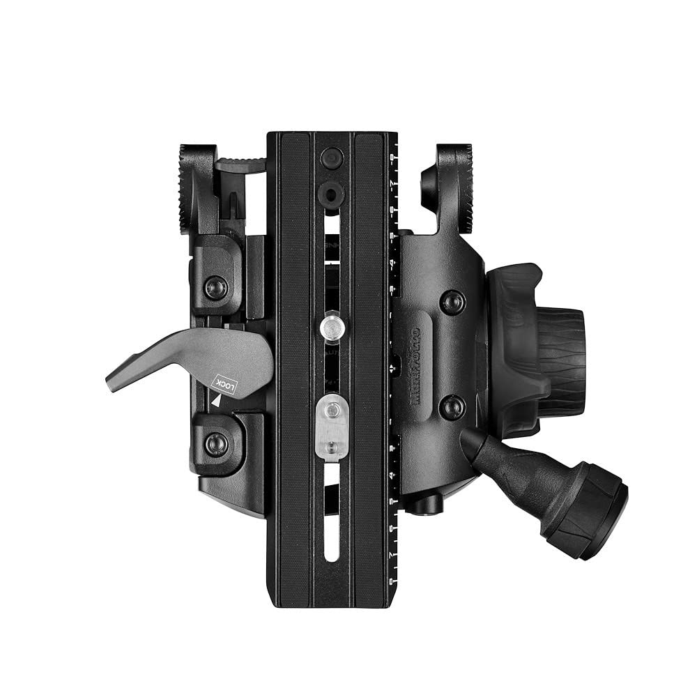 Manfrotto Nitrotech Fluid Video Head 612 Pour Appareils Photo Reflex Numériques, Sans Miroir, Caméras Vidéo Et Cinéma, Avec Système De Contrepoids Continu 4-18 Kg, Système De Frein Fluide Continu