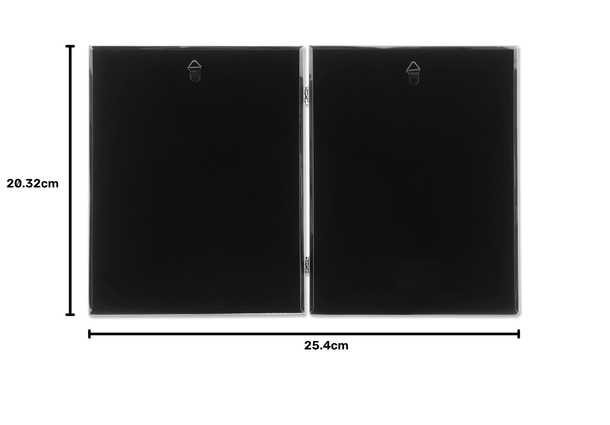 Lawrence Frames Doppel-Bilderrahmen, 20,3 x 25,4 cm, mit Scharnier und Perlenbordüre – Ansicht 6