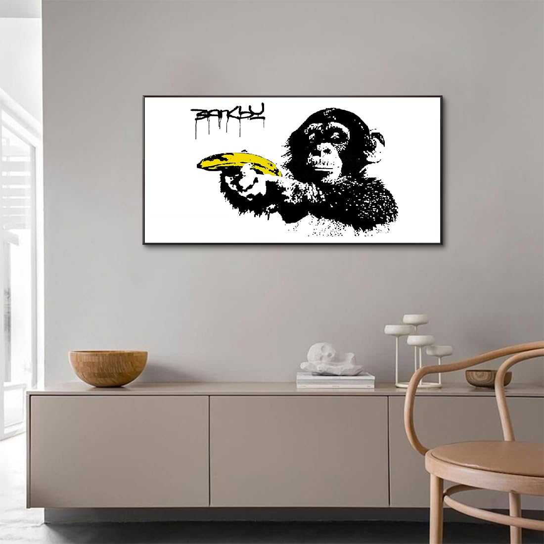 Amazon.co.jp: バンクシー 赤い風船と少女 アートパネル 大型 banksy