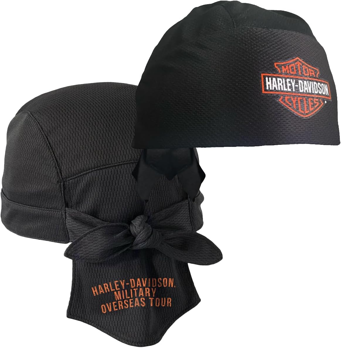 Harley-Davidson Military, Limited Edition, Military Overseas Tour, Men's Headwrap Skullcap Black