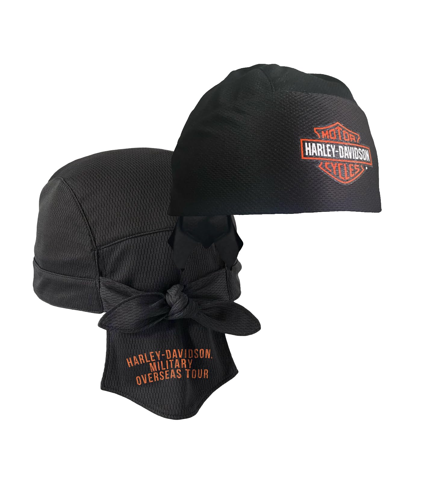 Harley-Davidson® Militär Limited Edition Military Overseas Tour Herren Bar & Shield Headwrap Skullcap Schwarz