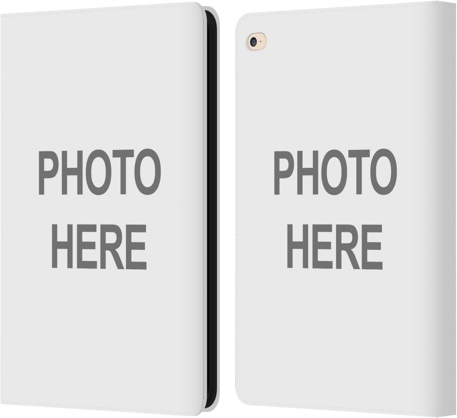 Custom Customized Personalized Custom Photo Leather Wallet Case Compatible with Apple iPad Air 2 (2014)