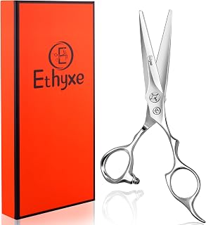 Ethyxe Professional Hair Cutting Scissors - Ultra Sharp 440C Stainless Steel Barber Shears for Salon, Home, Precise Trims & Styling