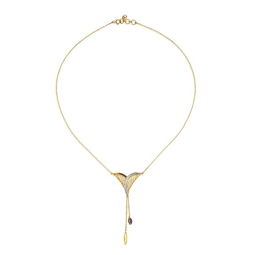 Mia by Tanishq 14k (585) Yellow Gold and Diamond Necklace for Women