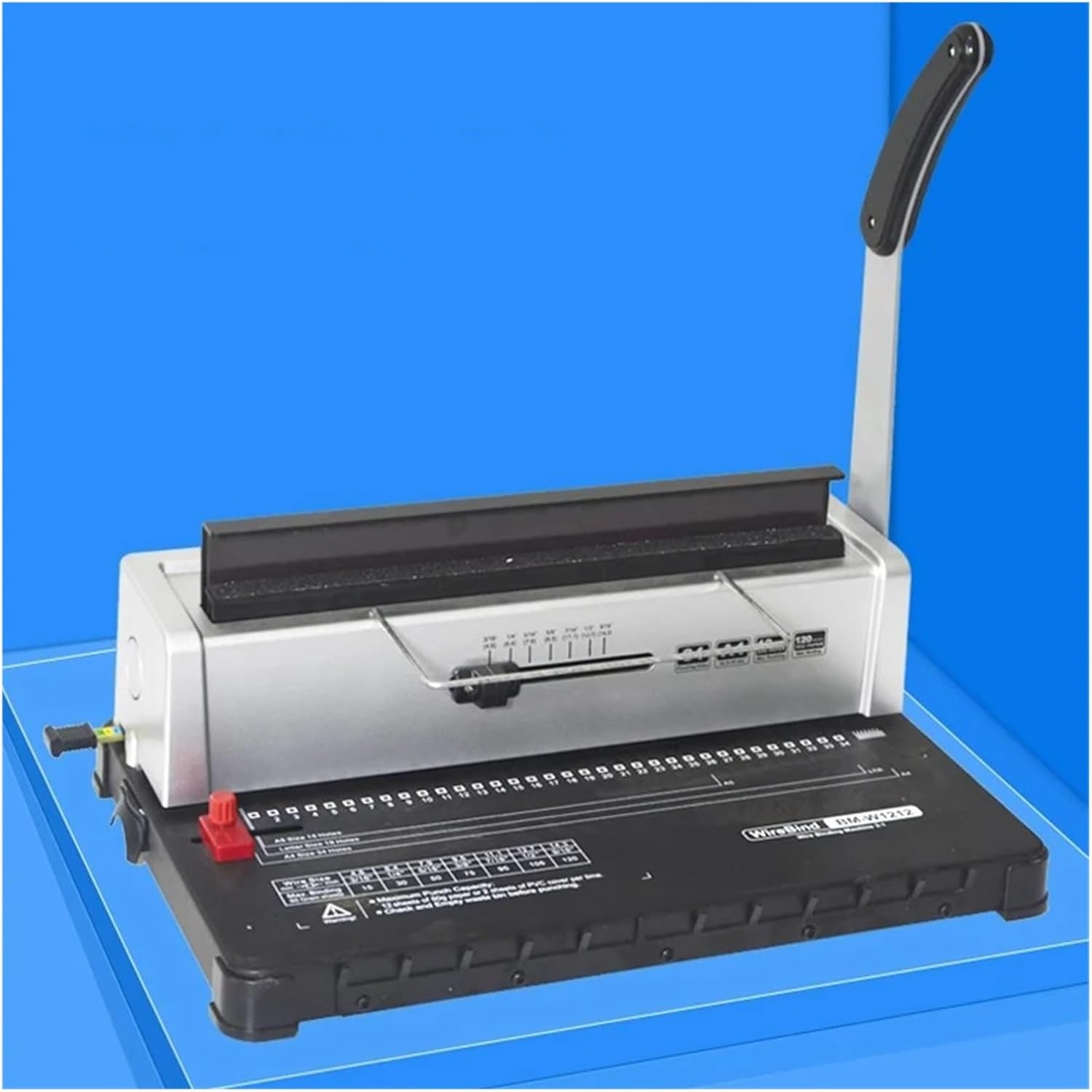 製本キット、 コイルスパイラル製本機 手動製本機 34穴製本 120枚綴り パンチバインダー 調整可能なコイル製本背表紙