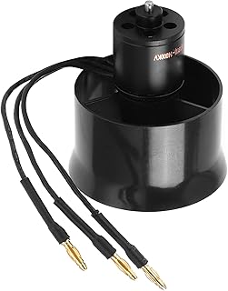 Oumefar EDF Ducted Fan Set 30mm EDF 6 Blades Ducted Fan Brushless Motor with QF1611â€‘14000KV 2â€‘4S Brushless Motor for RC Airplane Modeling Accessories