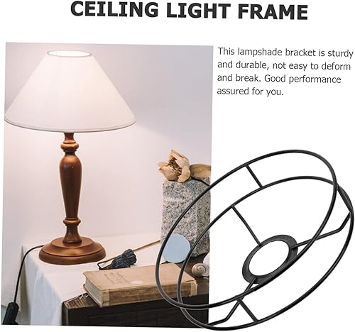 Miniatura 7 de Soporte de luz colgante de hierro resistente para lámpara colgante de mesa DIY soporte de lámpara de hierro versátil para decoración del hogar