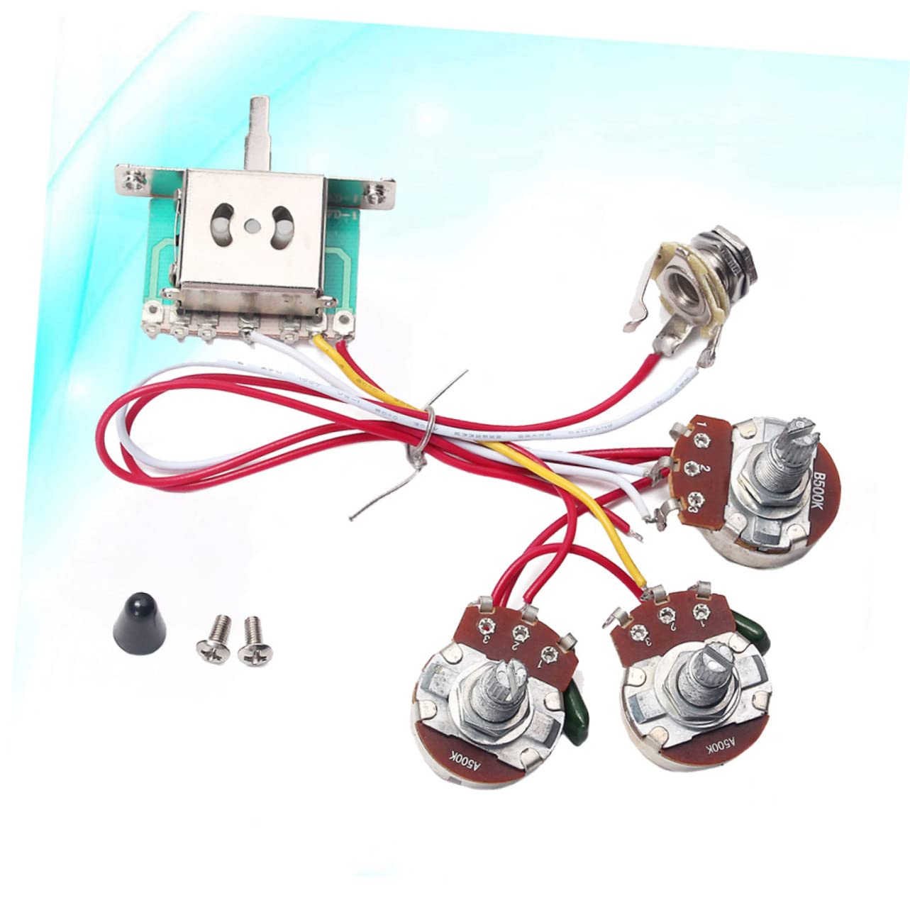 ifundom 3sets Kit Cablaggio Elettrico Per Chitarra Con Volume e Tono Potenziometri Interruttore Vie Facile Installazione e Basso Rumore