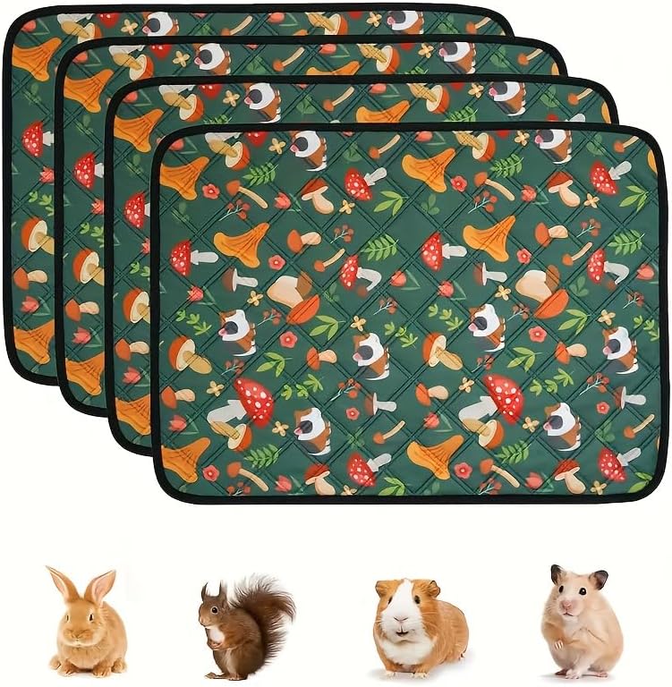 1pc Washable Pet Bed Pad,24 * 17.7 in-Absorbent & Leakproof Non-Slip Guinea Pig Rabbit Mat, Reusable Pet Cage Liner for Small Animals, Ideal for Cage/Sofa/Floor Protection/CWD01-45CM
