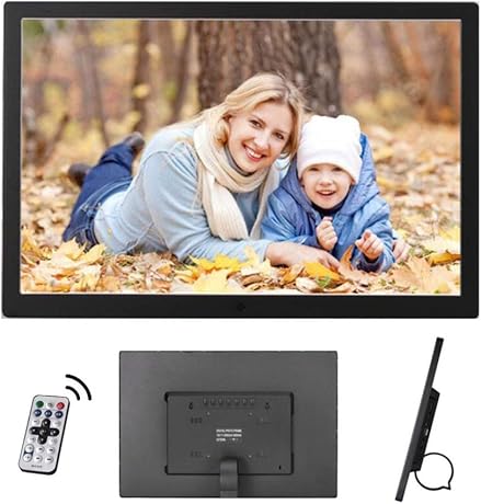 HUI Digitaler Bilderrahmen Zoll 1440x900 169 1080P Ultra Slim Breitbild Elektronischer Bilderrahmen Mit Fernbedienung Elektronischer Fotorahmen UnterstAtzt Und USB Und Multi-FormatBlack HUI Digitaler Bilderrahmen Zoll 1440x900 169 1080P Ultra Slim Breitbild Elektronischer Bilderrahmen Mit Fernbedienung Elektronischer Fotorahmen UnterstAtzt Und USB Und Multi-FormatBlack