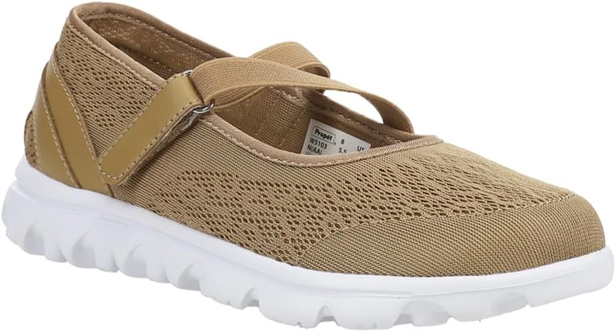 Propet Womens TravelActiv Mary Jane Flats Casual - Black image 2