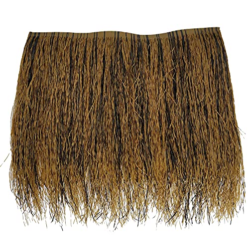 LILIJD Facile à Installer Mexique Palme Toiture Chaume Fourrure Paille,Ignifuge Et Retardateur De Flamme,Postuler à Hawaïen Parasol Abri Jardin Gazebo Parasol(Size:30pcs,Color:Paume Ignifuge) Cover