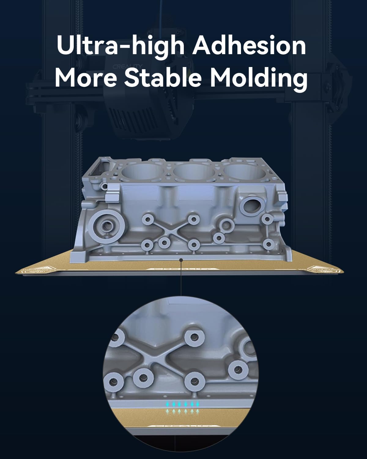 Creality Oficjalna płyta budowlana PEI Ender 3 V3 235x235mm 3D drukarka sprężynowa platforma z teksturowanym arkuszem PEI elastyczna zdejmowana podstawa drukująca dla Ender 3S1/Ender 3S1 Pro/Ender 3