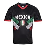 SURUIDA Fan Soccer Jersey-Brazil,Argentina,Mexico&USA Jersey，Men Football Shirt Soccer Wear for Sports Training