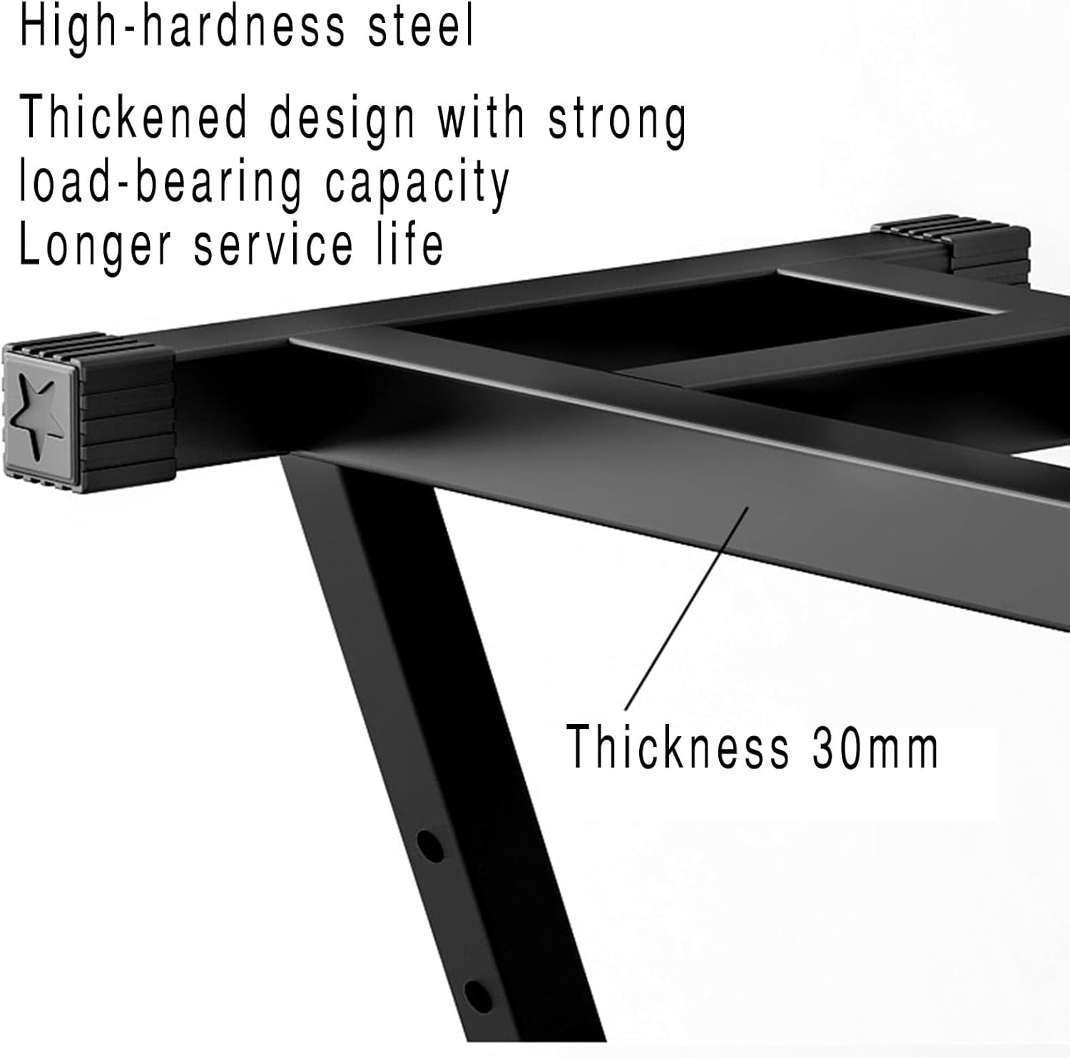Piano Keyboard Stand,Z Keyboard Stand,Triangular Structure Design Bracket, More Firm and Stable for Home and Studio, Black, 85235