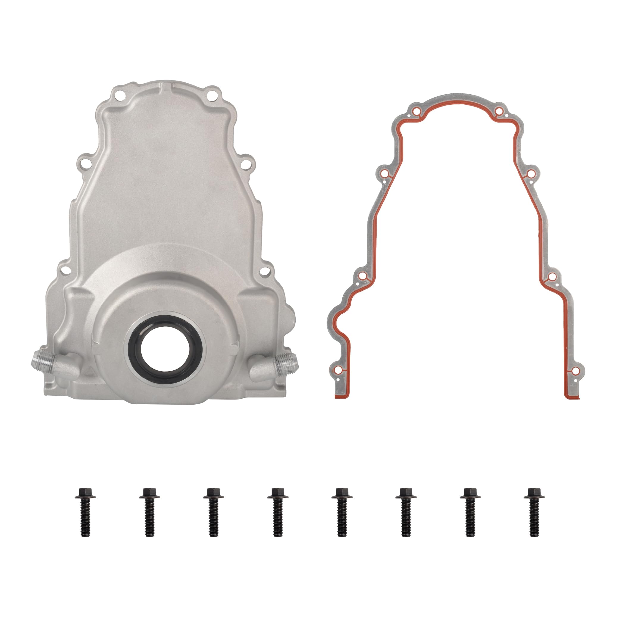 Alum LS Front Timing Cover w/Crank Gasket &amp; Bolts Set-10AN 551589