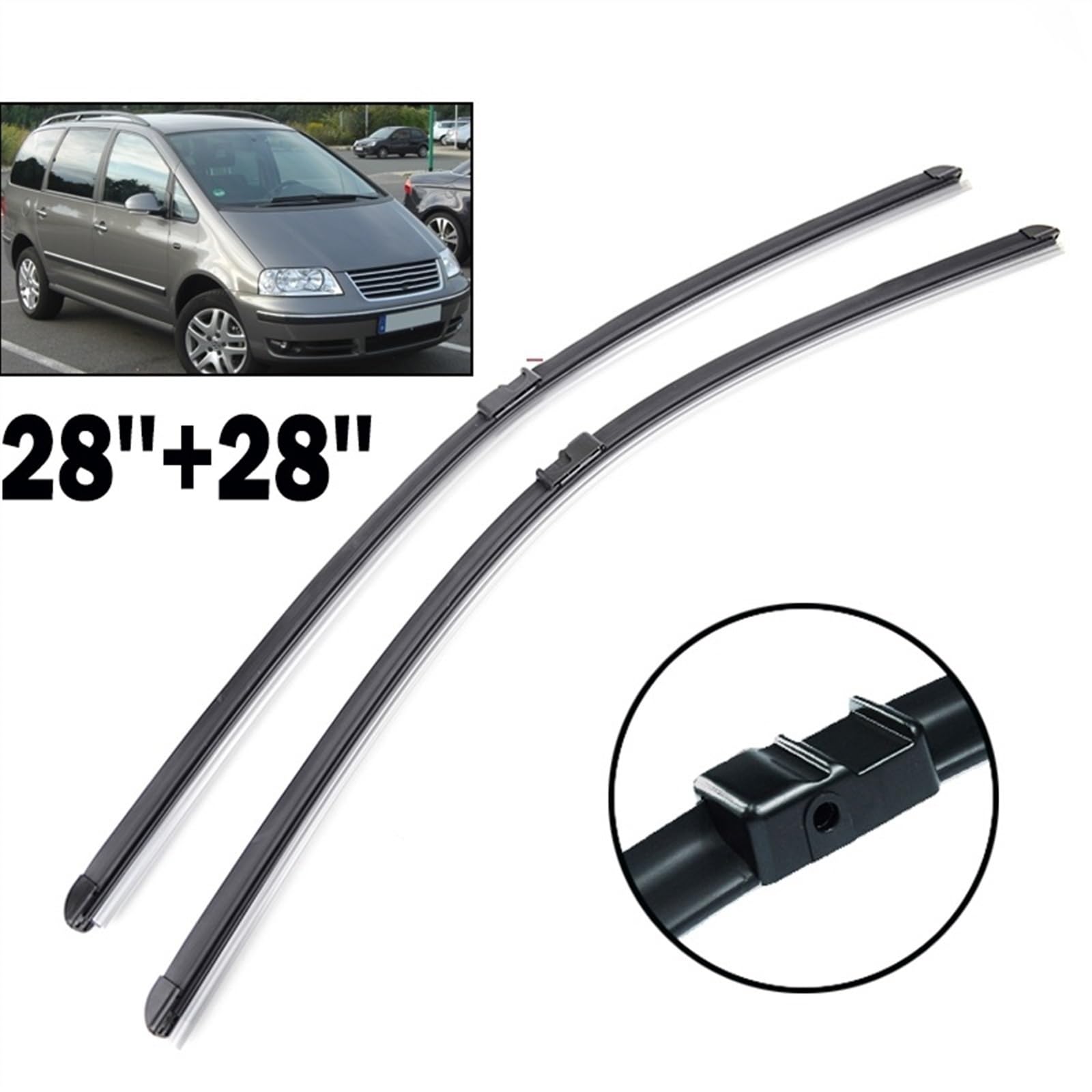 Compatibile Con VW Per Sharan 2001 2002 2006 2004 2005 2006 2007 2008 2009 2010 Parabrezza Tergicristallo Anteriore Tergicristallo Accessori Per Auto Tergicristallo