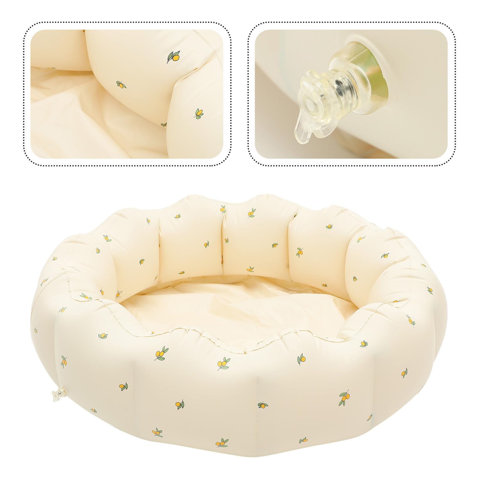 Piscina Blanco PVC para Inflable Niños y Pequeños Bebés