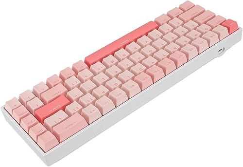 Miniatura 3 de 68 Keys Red Mechanical Keyboard, RGB Backlit 60 Percent USB Wired Gaming Keyboard, t Layout with, USB C Wired for PC, Laptop,