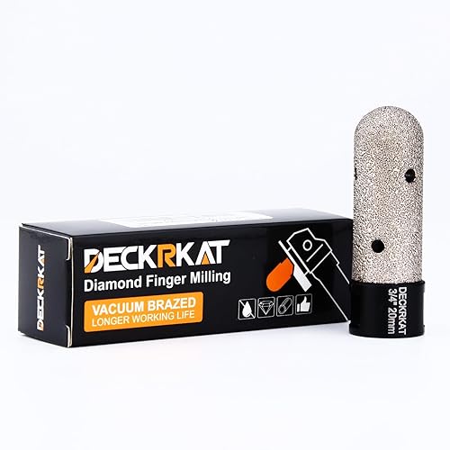 Miniatura 8 de Brocas de fresado de dedo de diamante de 1-38 pulgadas, extremo de bola, broca de núcleo seco de 1.378in con rosca de 58-11 y adaptador hexagonal de