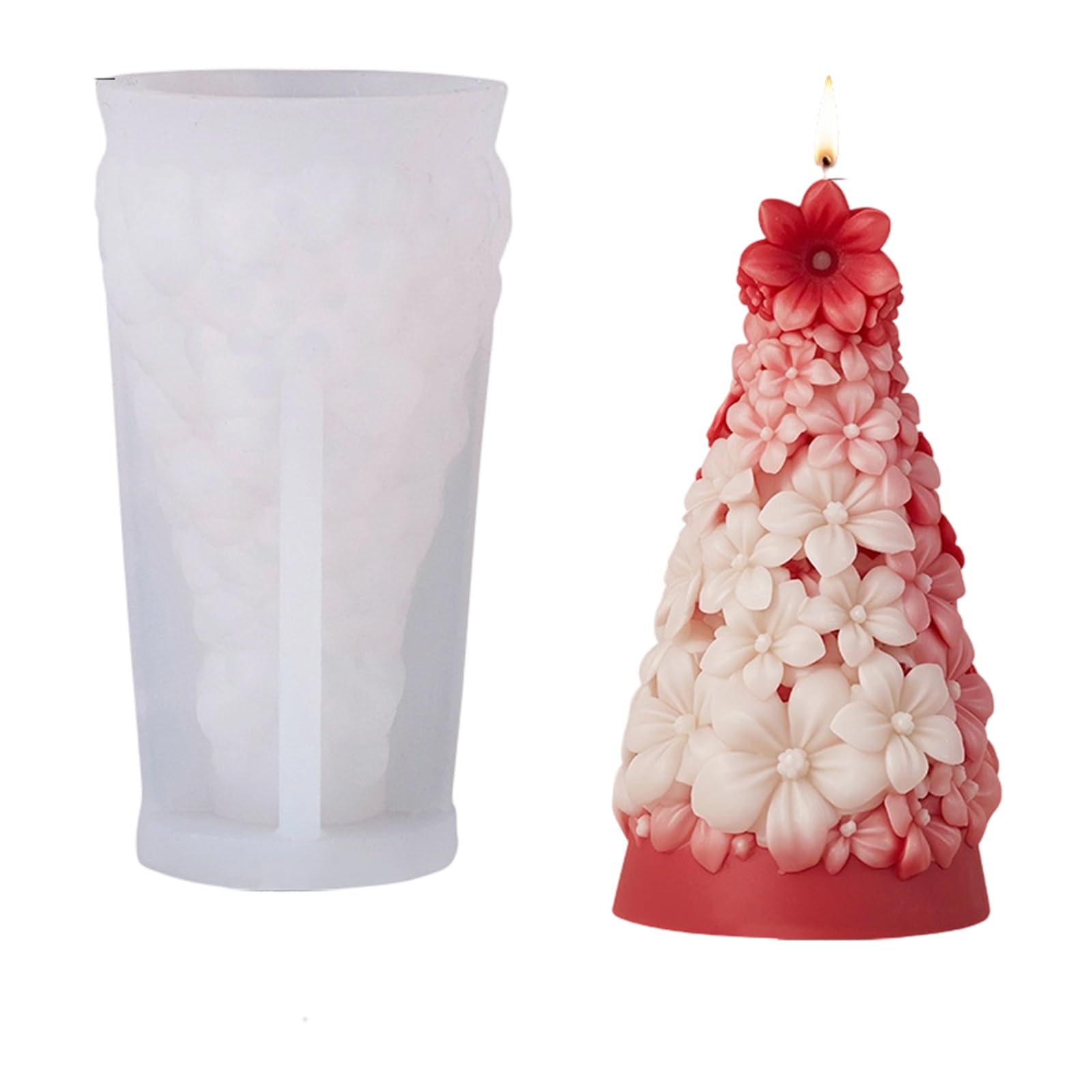 Xjdzineq Silicone Plasters Molds Epoxy Resin Christmas Tree Ornament Casting Silicone Christmas Tree