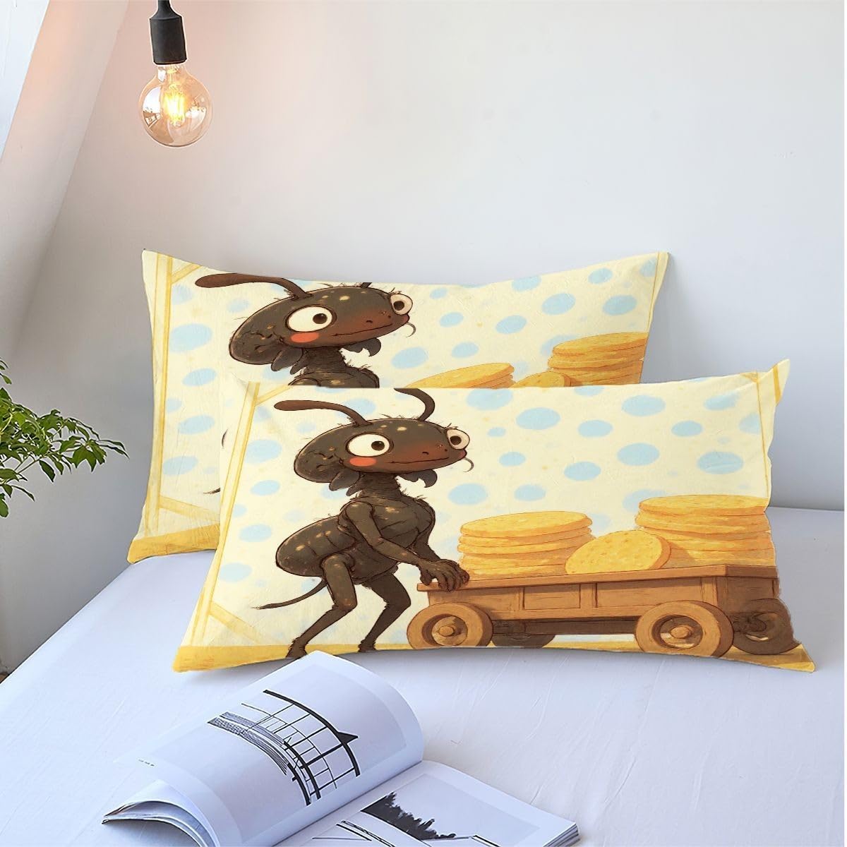 Set di Copripiumino Matrimoniale 240x260 cm Formica Nera A5760