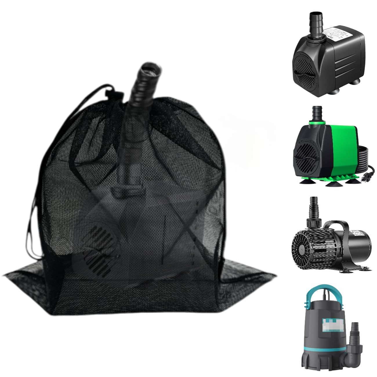 DLGQJD 11.8" x 15.7" Large Pump Barrier Bag, Pond Pump Filter Bag