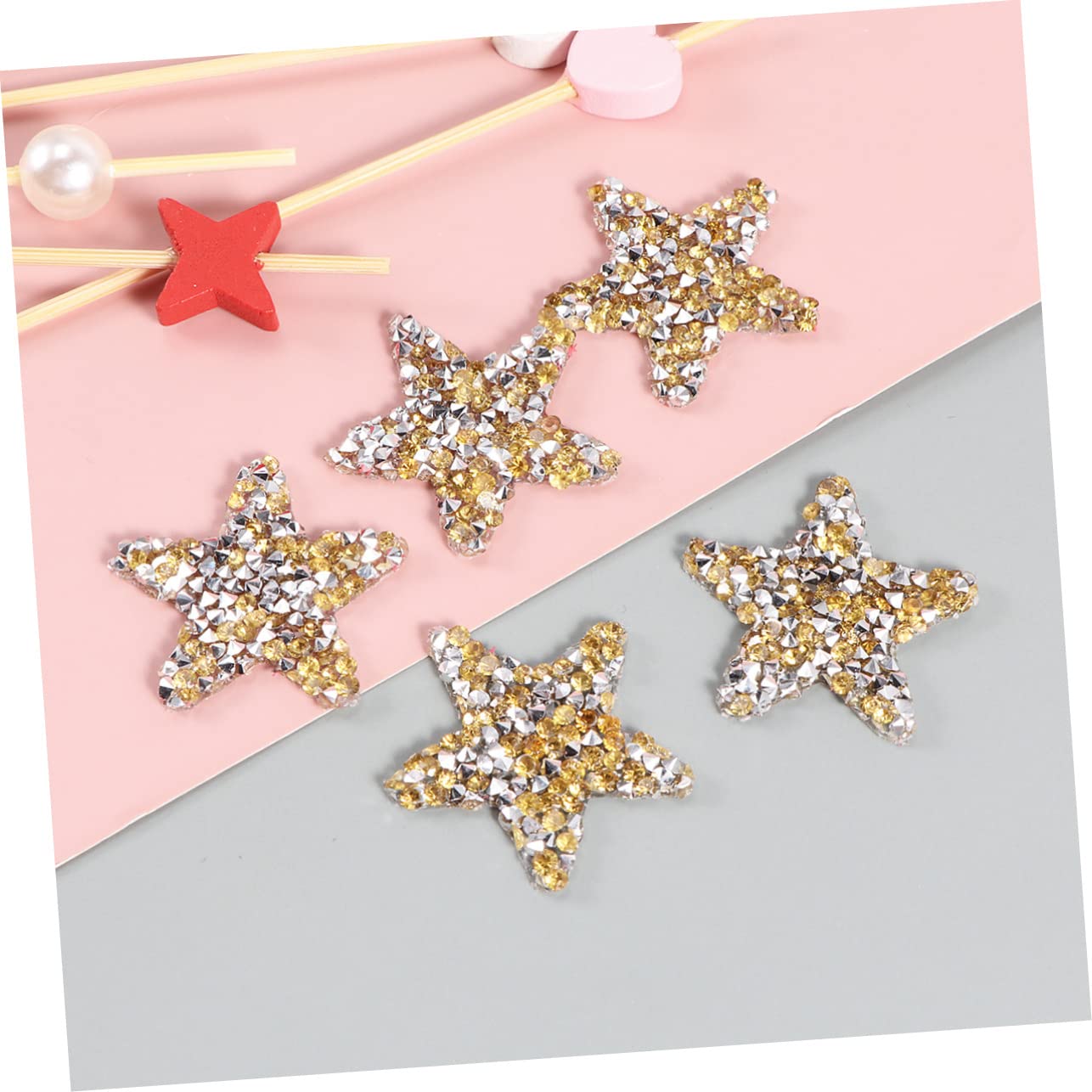 100 Strass Acrilici A Forma Di Stella 14mm - Adesivi Per Artigianato, Gioielli E Decorazioni - Foto 8