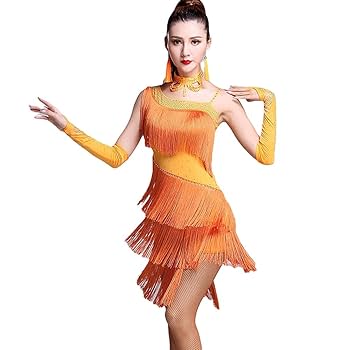 Amazon.co.jp: 4色 ラテン衣装 チャチャチャ 社交ダンス ラテン