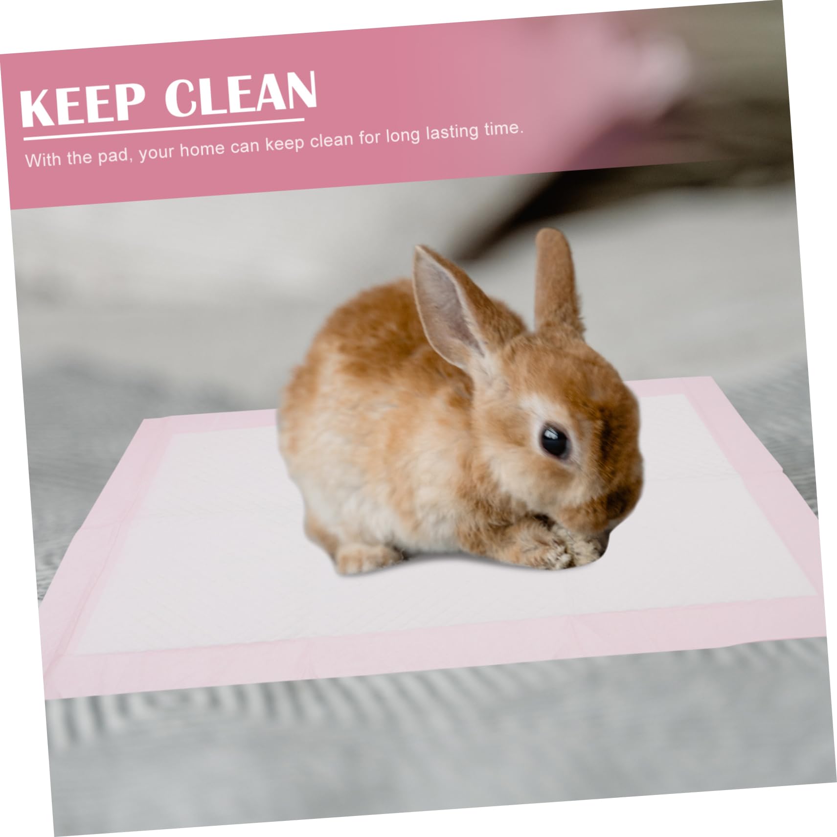 100piezas Alfombrillas Desechables para Mascotas Impermeables y Absorbentes Almohadillas De Entrenamiento para Conejos y Pequeños Animales Accesorios Prácticos para Higiene Casa
